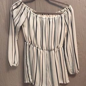 Off the shoulder romper